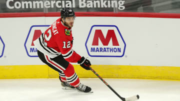 Alex DeBrincat #12, Chicago Blackhawks (Photo by Stacy Revere/Getty Images)