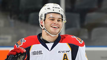 LONDON, ON - MARCH 10: Alex DeBrincat