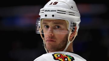 LOS ANGELES, CA - APRIL 08: Jonathan Toews