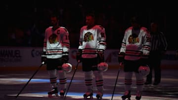 ANAHEIM, CA - MAY 25: (L-R) Jonathan Toews