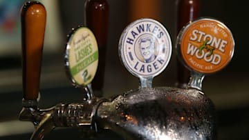 SYDNEY, AUSTRALIA - APRIL 06: A Hawke's Brewing Company draught tap is seen behind the bar at the launch of Hawke's Lager at The Clock Hotel on April 6, 2017 in Sydney, Australia. The former Australian Prime Minister agreed to lend his name to the beer and officially launch Hawke's Brewing Co on the condition that a share of profits would go to Landcare Australia. Landcare, which was set up by Bob Hawke when he was Prime Minister, is a not for profit organisation which promotes environmental management with land productivity and aims to support farming communities. (Photo by Mark Metcalfe/Getty Images)