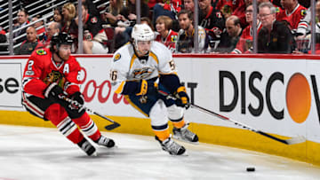 CHICAGO, IL - APRIL 15: Kevin Fiala