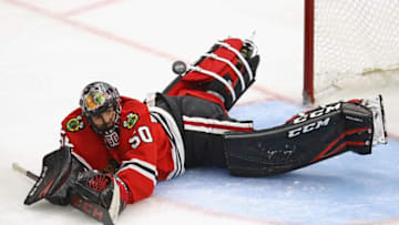 CHICAGO, IL - NOVEMBER 01: Corey Crawford