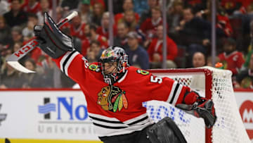 CHICAGO, IL - NOVEMBER 05: Corey Crawford