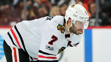PHILADELPHIA, PA - NOVEMBER 09: Brent Seabrook
