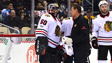 PITTSBURGH, PA - NOVEMBER 18: Corey Crawford