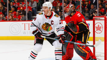 CALGARY, AB - DECEMBER 31: Jonathan Toews