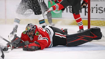 Corey Crawford #50, Chicago Blackhawks (Photo by Jonathan Daniel/Getty Images)