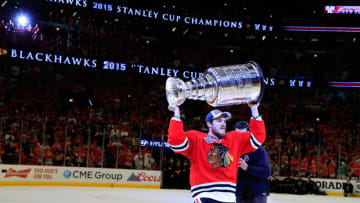 Andrew Shaw #65, Chicago Blackhawks (Photo by Tasos Katopodis/Getty Images)