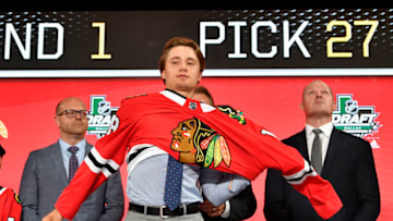 Chicago Blackhawks, Nicolas Beaudin Mandatory Credit: Jerome Miron-USA TODAY Sports