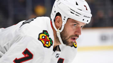 Brent Seabrook #7, Chicago Blackhawks Mandatory Credit: Christopher Hanewinckel-USA TODAY Sports