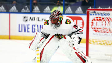 Malcolm Subban #30, Chicago Blackhawks Mandatory Credit: Kim Klement-USA TODAY Sports