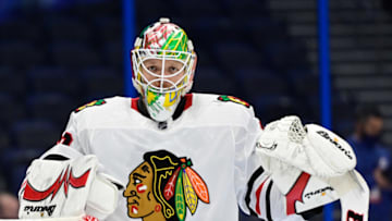 Collin Delia #60, Chicago Blackhawks Mandatory Credit: Douglas DeFelice-USA TODAY Sports