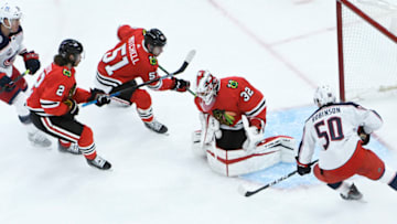 Chicago Blackhawks, Kevin Lankinen Mandatory Credit: David Banks-USA TODAY Sports