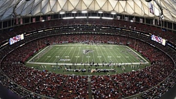 Nov 30, 2014; Atlanta, GA, USA; A general view of the stadium during the game between the Atlanta Falcons and the Arizona Cardinals during the first quarter at the Georgia Dome. Mandatory Credit: Dale Zanine-USA TODAY Sports