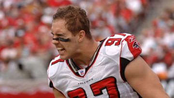 Atlanta Falcons Patrick Kerney (Phot by Al Messerschmidt/Getty Images)