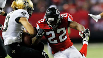ATLANTA, GA - JANUARY 01: Keanu Neal (Photo by Kevin C. Cox/Getty Images)