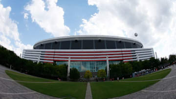 ATLANTA, GA - OCTOBER 12: A general view of the Georgia Dome prior to the game between the Atlanta Falcons and the Chicago Bears on October 12, 2014 in Atlanta, Georgia. (Photo by Kevin C. Cox/Getty Images)
