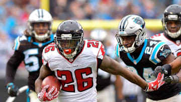 CHARLOTTE, NC - DECEMBER 24: Tevin Coleman (Photo by Grant Halverson/Getty Images)