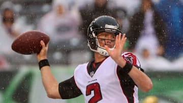 EAST RUTHERFORD, NJ - OCTOBER 29: Quarterback Matt Ryan