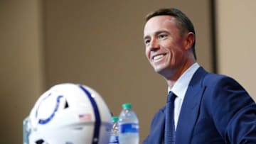 New Indianapolis Colts QB Matt Ryan takes questions during a press conference on Tuesday, March 22, 2022, at the Indiana Farm Bureau Football Center in Indianapolis.Finals 28