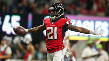 Atlanta Falcons cornerback Desmond Trufant (21) Mandatory Credit: Brett Davis-USA TODAY Sports