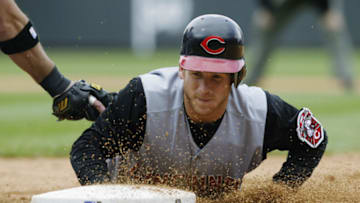 DENVER - MAY 1: Ryan Freel #3 of the Cincinnati Reds (Photo by Brian Bahr/Getty Images)