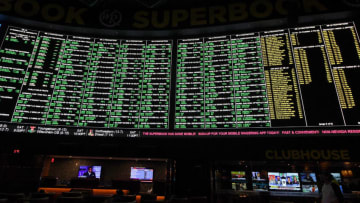 LAS VEGAS, NV - JANUARY 26: Some of the more than 400 proposition bets for Super Bowl LI between the Philadelphia Eagles and the New England Patriots are displayed at the Race