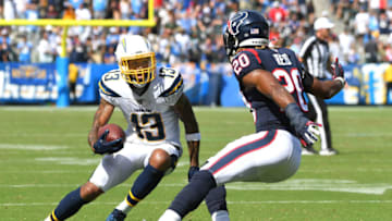 CARSON, CA - SEPTEMBER 22: Wide receiver Keenan Allen #13 of the Los Angeles Chargers cuts past strong safety Justin Reid #20 of the Houston Texans and runs for a touchdown in the second quarter at Dignity Health Sports Park on September 22, 2019 in Carson, California. (Photo by Jayne Kamin-Oncea/Getty Images)
