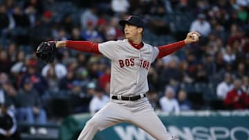 May 5, 2016; Chicago, IL, USA; Boston Red Sox starting pitcher Henry Owens (60) throws a pitch against the Chicago White Sox during the first inning at U.S. Cellular Field. Mandatory Credit: Kamil Krzaczynski-USA TODAY Sports