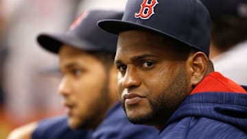 Sep 24, 2016; St. Petersburg, FL, USA; Boston Red Sox third baseman Pablo Sandoval (48) against the Tampa Bay Rays at Tropicana Field. Mandatory Credit: Kim Klement-USA TODAY Sports