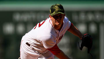 BOSTON, MA - MAY 21: Garrett Whitlock #72 of the Boston Red Sox follows through on his delivery during the first inning of a game against the Seattle Mariners on May 21, 2022 at Fenway Park in Boston, Massachusetts. (Photo by Billie Weiss/Boston Red Sox/Getty Images)