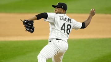 CHICAGO - SEPTEMBER 26: Alex Colome #48 of the Chicago White Sox pitches against the Chicago Cubs on September 26, 2020 at Guaranteed Rate Field in Chicago, Illinois. (Photo by Ron Vesely/Getty Images)