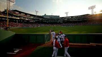 BOSTON, MA - AUGUST 1: Chris Sale #41 of the Boston Red Sox exits the bullpen before the game between the Boston Red Sox and the Cleveland Indians at Fenway Park on August 1, 2017 in Boston, Massachusetts. (Photo by Maddie Meyer/Getty Images)