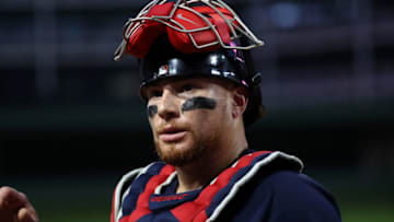 Red Sox catcher Christian Vazquez (Photo by Ronald Martinez/Getty Images)