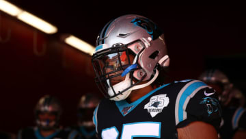 SANTA CLARA, CALIFORNIA - OCTOBER 27: Eric Reid #25 of the Carolina Panthers waits to take the field against the San Francisco 49ers prior to the game at Levi's Stadium on October 27, 2019 in Santa Clara, California. (Photo by Ezra Shaw/Getty Images)