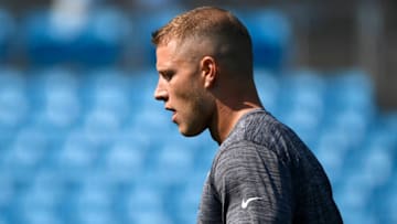 (Photo by Mike Comer/Getty Images) Christian McCaffrey
