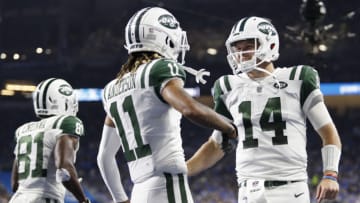 (Raj Mehta-USA TODAY Sports) Sam Darnold and Robby Anderson