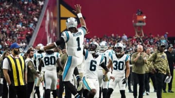 (Rob Schumacher-Arizona Republic via IMAGN Content Services) Cam Newton and P.J. Walker