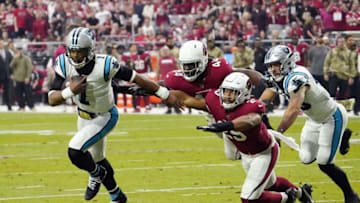 (Rob Schumacher/Arizona Republic via IMAGN Content Services) Cam Newton