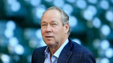 HOUSTON, TX - MAY 04: Houston Astros owner Jim Crane waits near the field before the start of a game against the Minnesota Twins at Minute Maid Park on May 4, 2016 in Houston, Texas. (Photo by Scott Halleran/Getty Images)