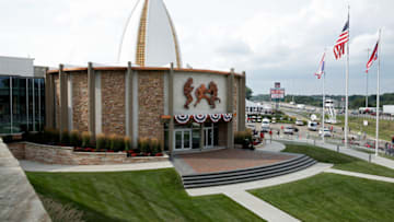 CANTON, OH - AUGUST 02: General view of the main entrance to the Pro Football Hall of Fame prior to the Hall of Fame Game between the Chicago Bears and Baltimore Ravens at Tom Benson Hall of Fame Stadium on August 2, 2018 in Canton, Ohio. (Photo by Joe Robbins/Getty Images)
