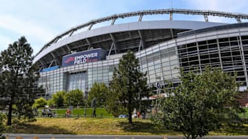 DENVER, CO - SEPTEMBER 15: A general view of the exterior of Empower Field at Mile High before a game between the Denver Broncos and the Chicago Bears on September 15, 2019 in Denver, Colorado. (Photo by Dustin Bradford/Getty Images)