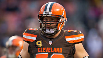 CLEVELAND, OH - DECEMBER 24: Joe Thomas #73 of the Cleveland Browns jogs off the field during a game against the San Diego Chargers at FirstEnergy Stadium on December 24, 2016 in Cleveland, Ohio. The Browns defeated the Chargers 20-17. (Photo by Wesley Hitt/Getty Images)