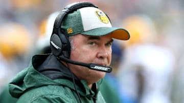 LANDOVER, MD - SEPTEMBER 23: Head coach Mike McCarthy of the Green Bay Packers looks on in the second half against the Washington Redskins at FedExField on September 23, 2018 in Landover, Maryland. (Photo by Rob Carr/Getty Images)