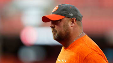 CLEVELAND, OH - SEPTEMBER 22: Head coach Freddie Kitchens of the Cleveland Browns walks on the field during warm ups prior to the start of the game against the Los Angeles Rams at FirstEnergy Stadium on September 22, 2019 in Cleveland, Ohio. (Photo by Kirk Irwin/Getty Images)