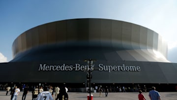 NEW ORLEANS, LA - AUGUST 15: An exterior view of the Superdome before the start of the first preseason game between the New Orleans Saints and the Tennessee Titans at the Mercedes-Benz Superdome on August 15, 2014 in New Orleans, Louisiana. (Photo by Stacy Revere/Getty Images)