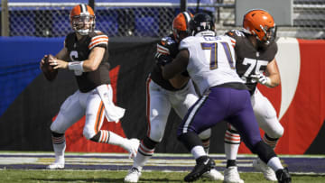 Cleveland Browns, Baker Mayfield. (Photo by Scott Taetsch/Getty Images)