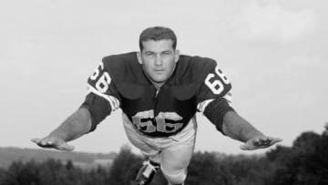 HIRAM, OH - AUGUST 10: Guard Gene Hickerson #66, of the Cleveland Browns, poses for a portrait during training camp on August 10, 1962 at Hiram College in Hiram, Ohio. (Photo by: Henry Barr Collection/Diamond Images/Getty Images)