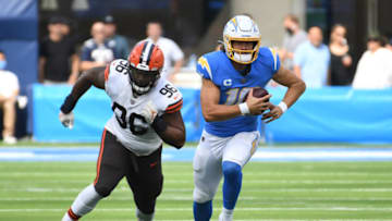 Browns, Jordan Elliott. Mandatory Credit: Richard Mackson-USA TODAY Sports